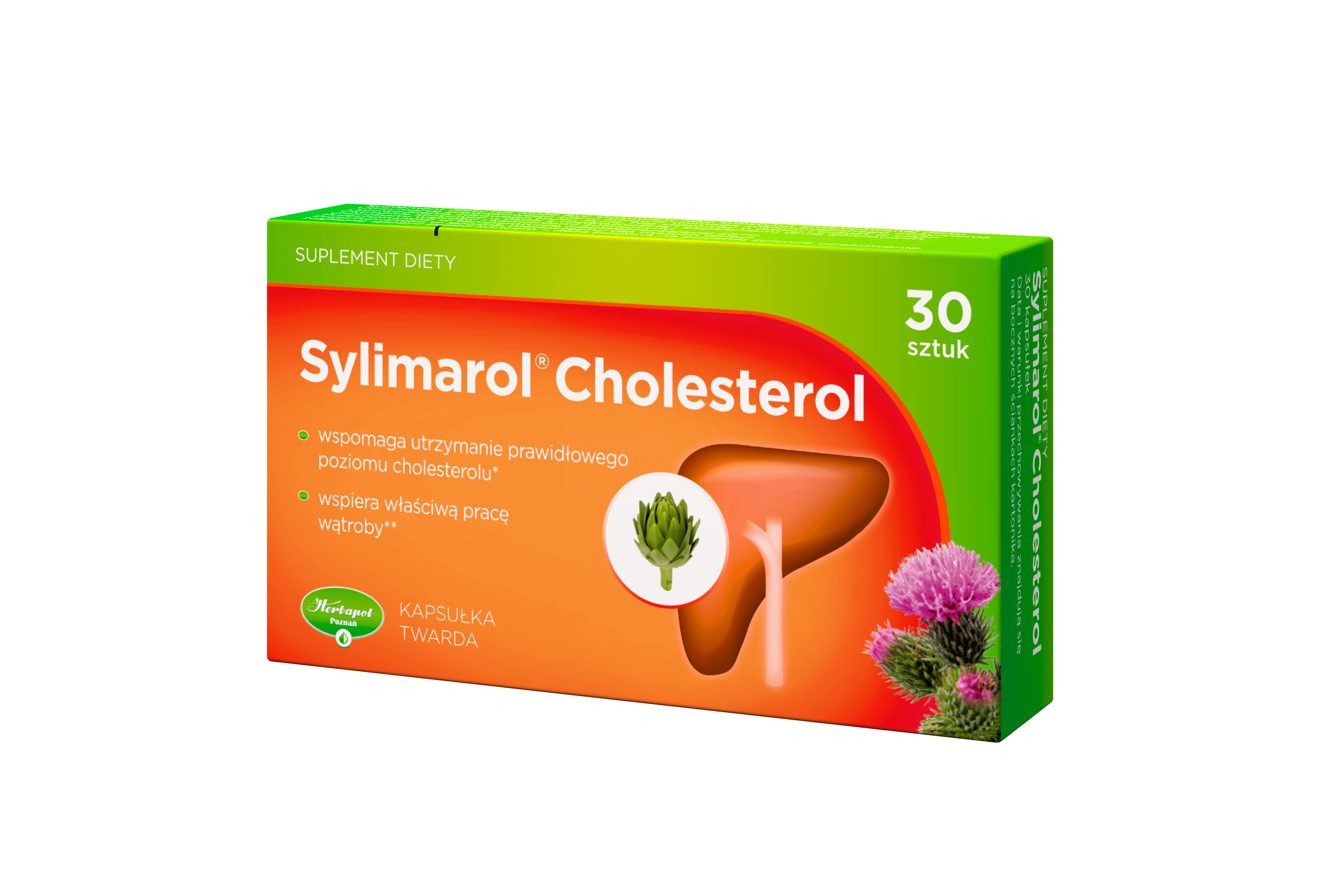 Sylimarol Cholesterol , kapsułki ze składnikami na utrzymanie odpowiedniego poziomu cholesterolu, 30 szt.
