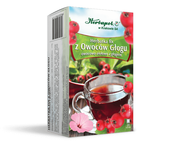 Herbatka Fix owocowa-ziołowa z głogiem, 20 sasz.