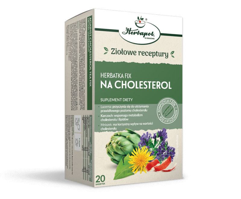 Herbatka Fix na Cholesterol, zioła do zaparzania w saszetkach, 20 szt.