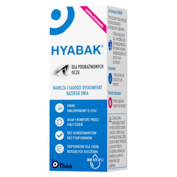 Hyabak, krople nawilżające do oczu, 10 ml