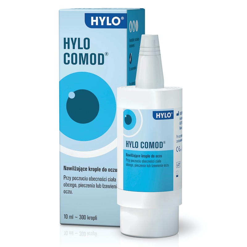 Hylo Comod, krople nawilżające na suchość i pieczenie oczu, butelka 10 ml