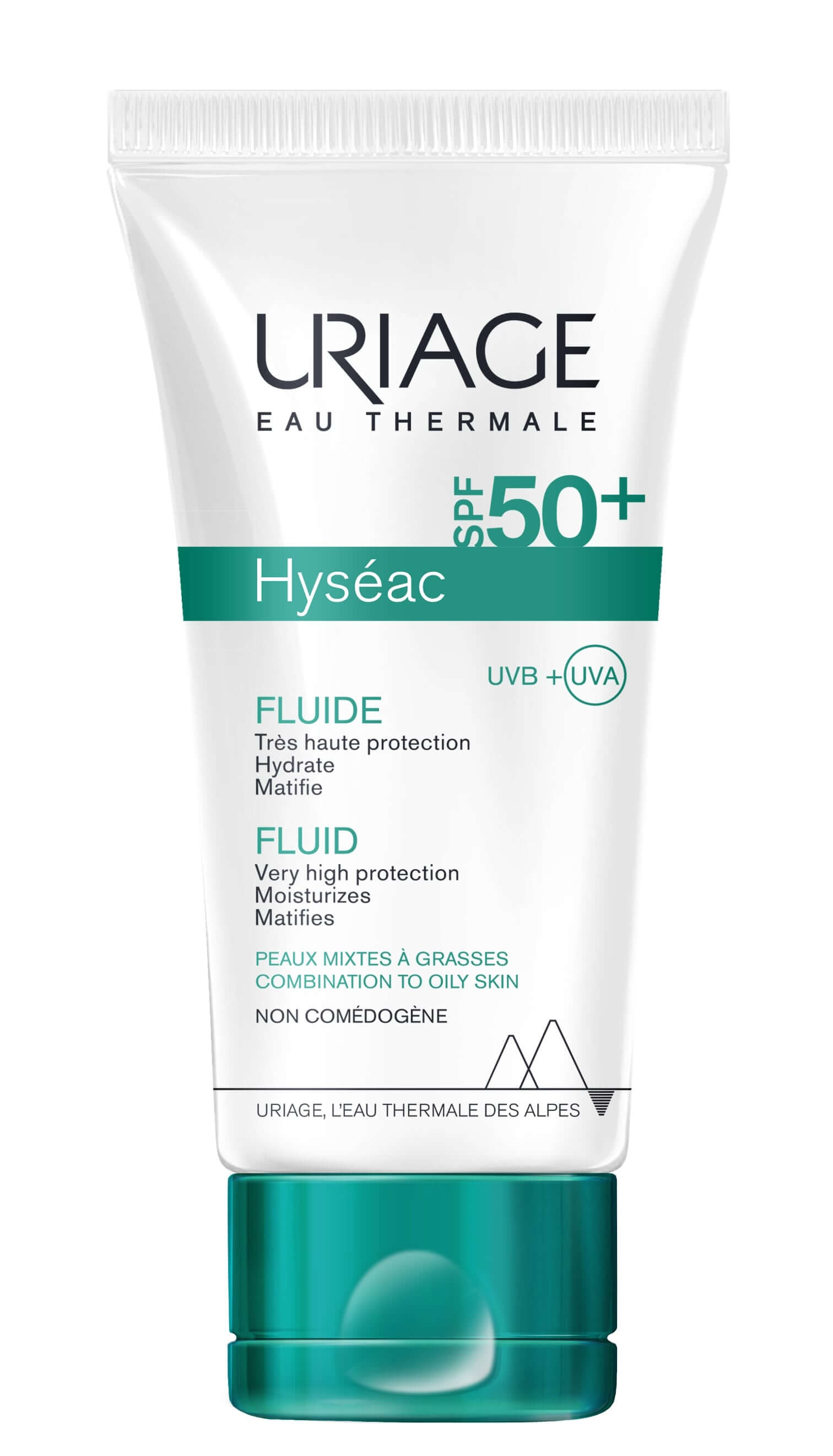 URIAGE Hyseac, fluid przeciwsłoneczny SPF50+ do skóry trądzikowej, 50 ml