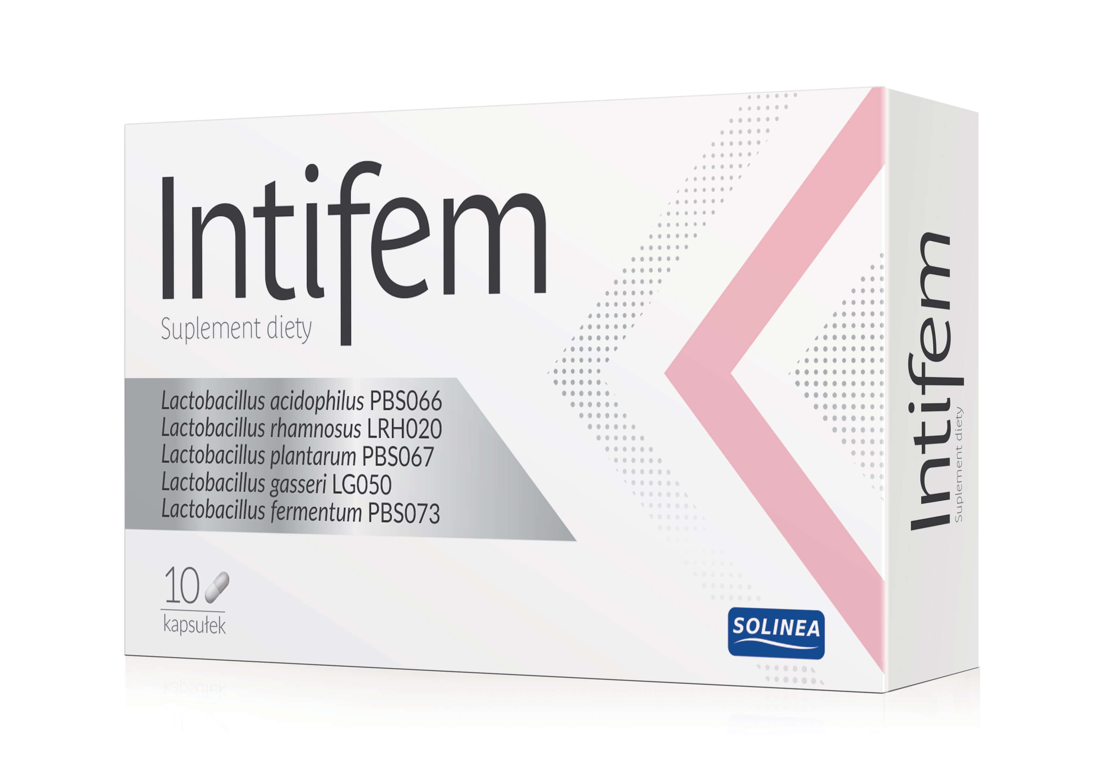 Intifem kapsułki na uzupełnienie codziennej diety w bakterie kwasu mlekowego, 10 szt
