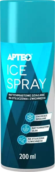 Ice Spray APTEO , do schładzania po urazach i stłuczeniach, 200 ml
