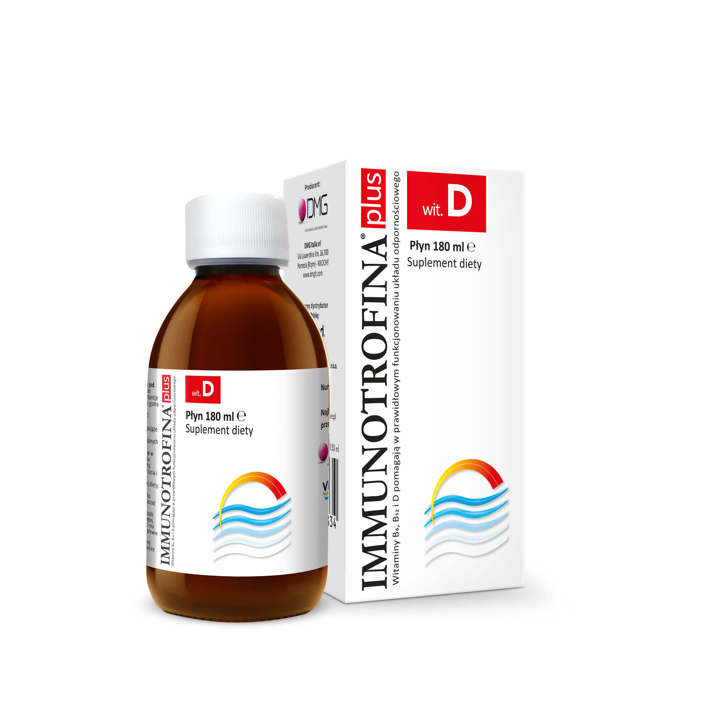 Immunotrofina Plus witamina D , płyn, 180 ml