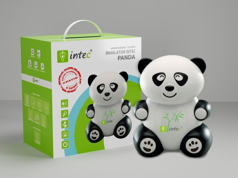Inhalator Panda, dla dzieci i niemowląt, 1 szt.