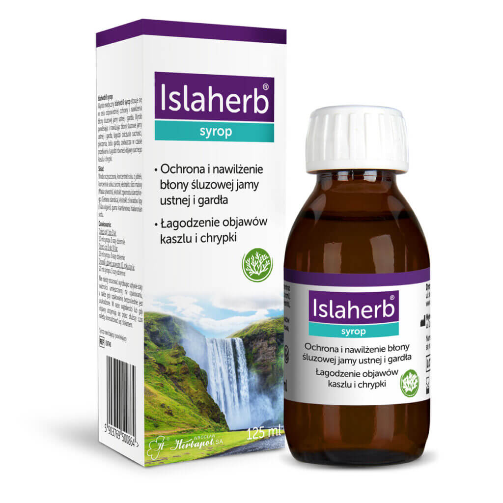 Islaherb, syrop łagodzący objawy kaszlu i chrypki, 125 ml