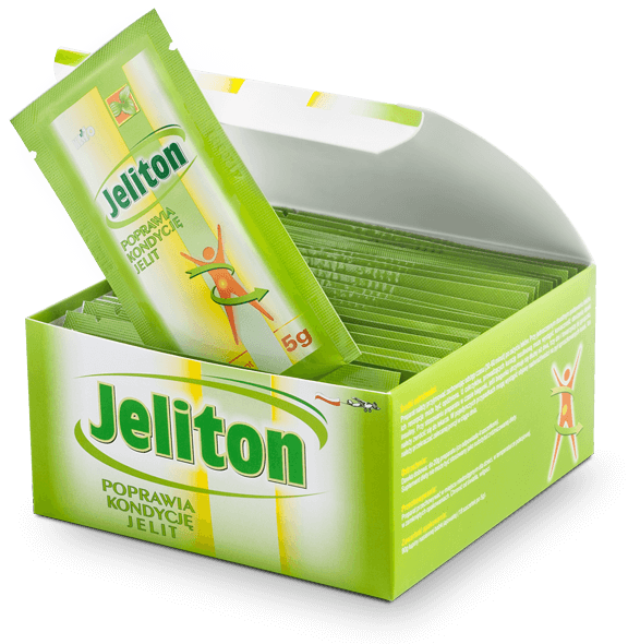Jeliton, saszetki ze składnikami wspierającymi prawidłową pracę jelit, 18 szt.