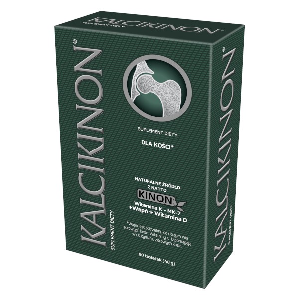 Kalcikinon, tabletki z wapniem i witaminą D3, 60 szt.