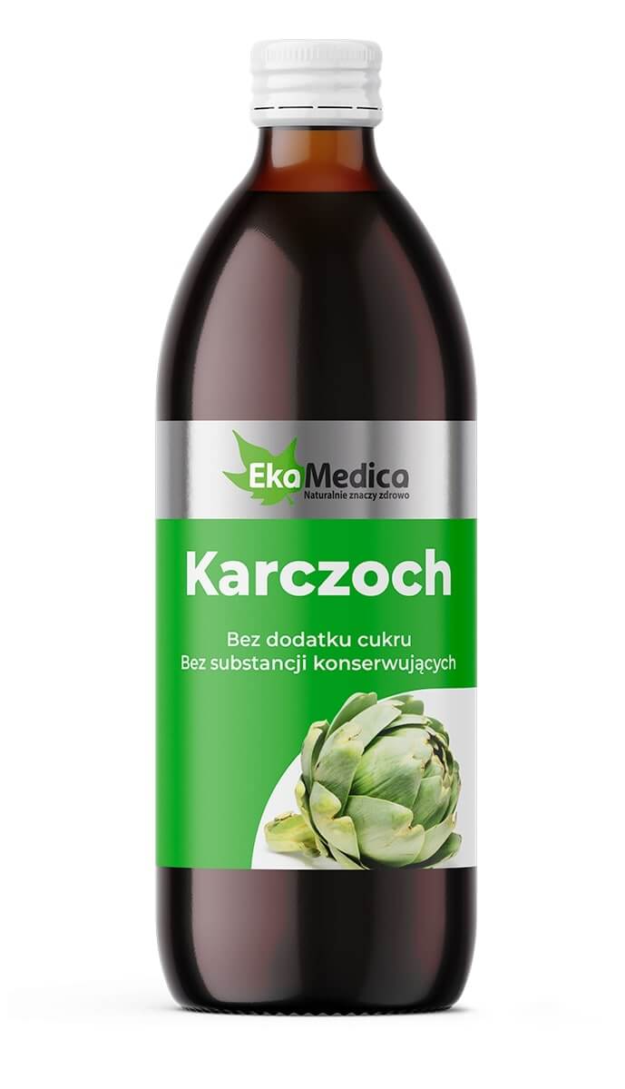 EkaMedica Karczoch, płyn bez dodatku cukru i substancji konserwujących, 500 ml