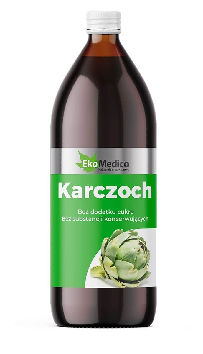 EkaMedica Karczoch, płyn bez dodatku cukru i substancji konserwujących, 1000 ml