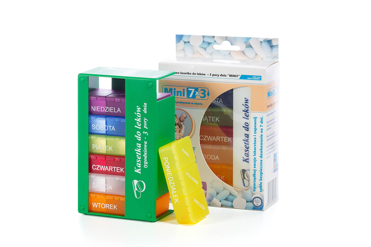 Kasetka do dawkowania leków na 7 dni tygodnia, 1 szt. 