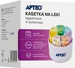 Kasetka na leki tygodniowa 4-komorowa, 1 szt.