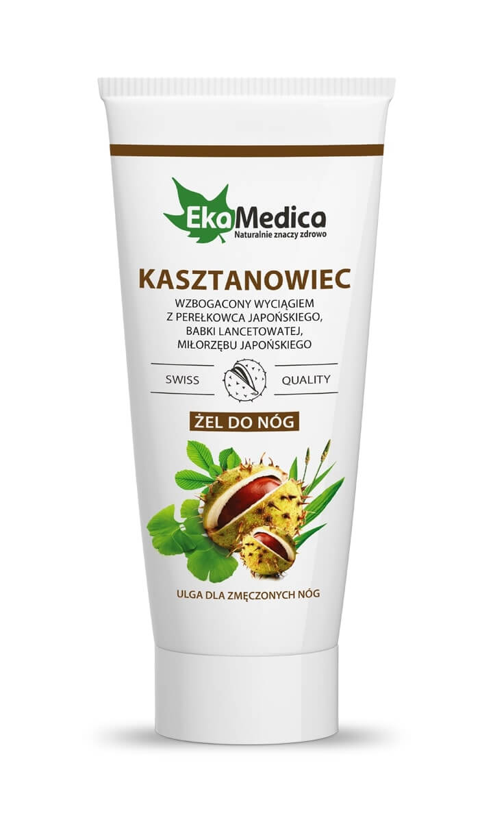 EkaMedica Kasztanowiec żel do zmęczonych nóg wzbogacony roślinnymi wyciągami, 200 ml