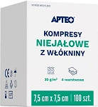 Kompresy APTEO CARE niejałowe z włókniny, 7,5 x 7,5 cm, 100 szt.