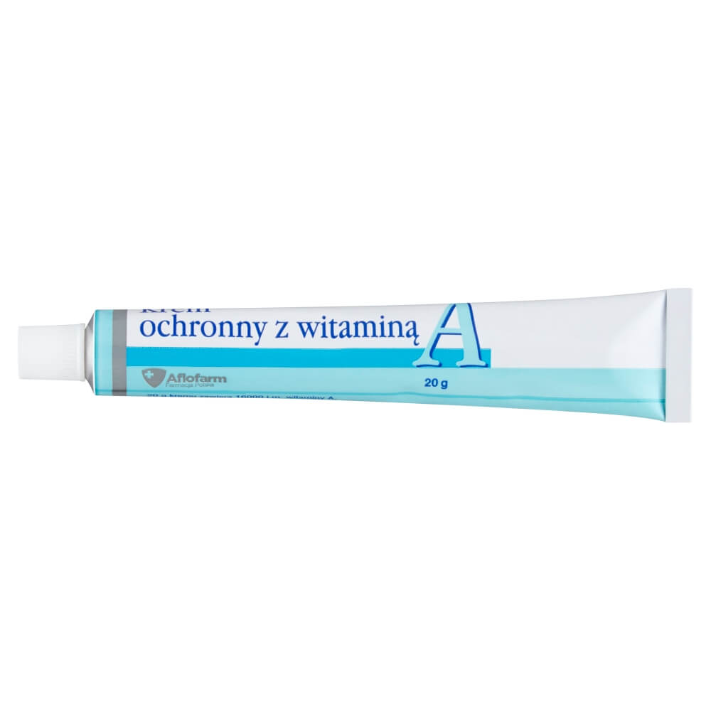 Krem ochronny z witaminą A , witaminowy na na oparzenia, odmrożenia, 20 g