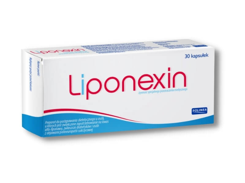 Liponexin , kapsułki dla diabetyków, osób z tendencją do cukrzycy, 30 szt.