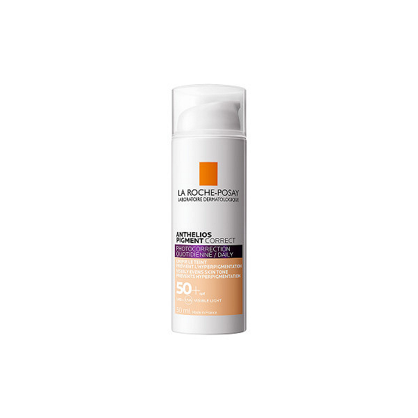 La Roche-Posay Anthelios Pigment Correct, barwiący krem ochronny do twarzy, SPF 50+, 50 ml