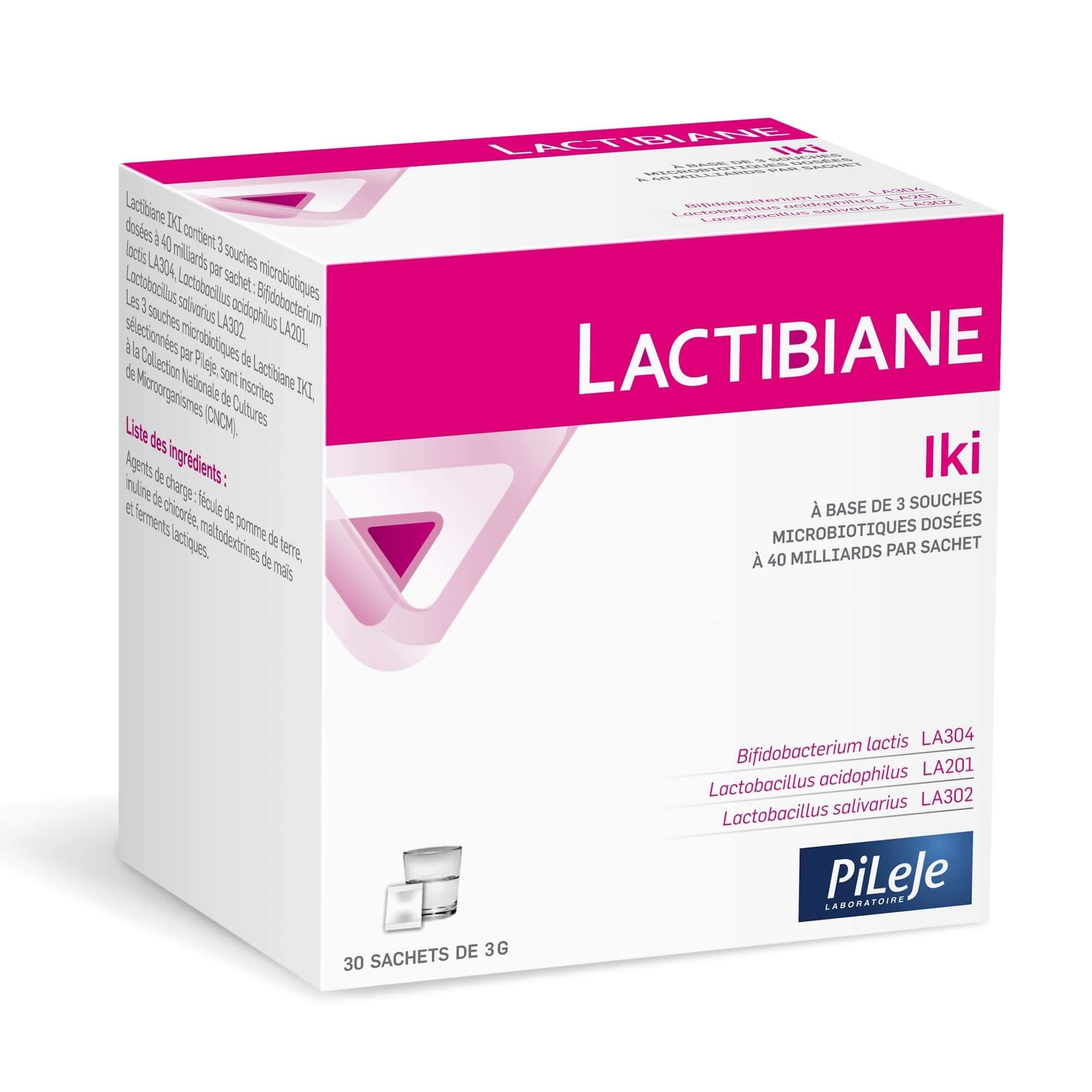 Lactibiane IKI , saszetki ze składnikami uzupełniającymi mikroflorę jelitową, 30 szt.