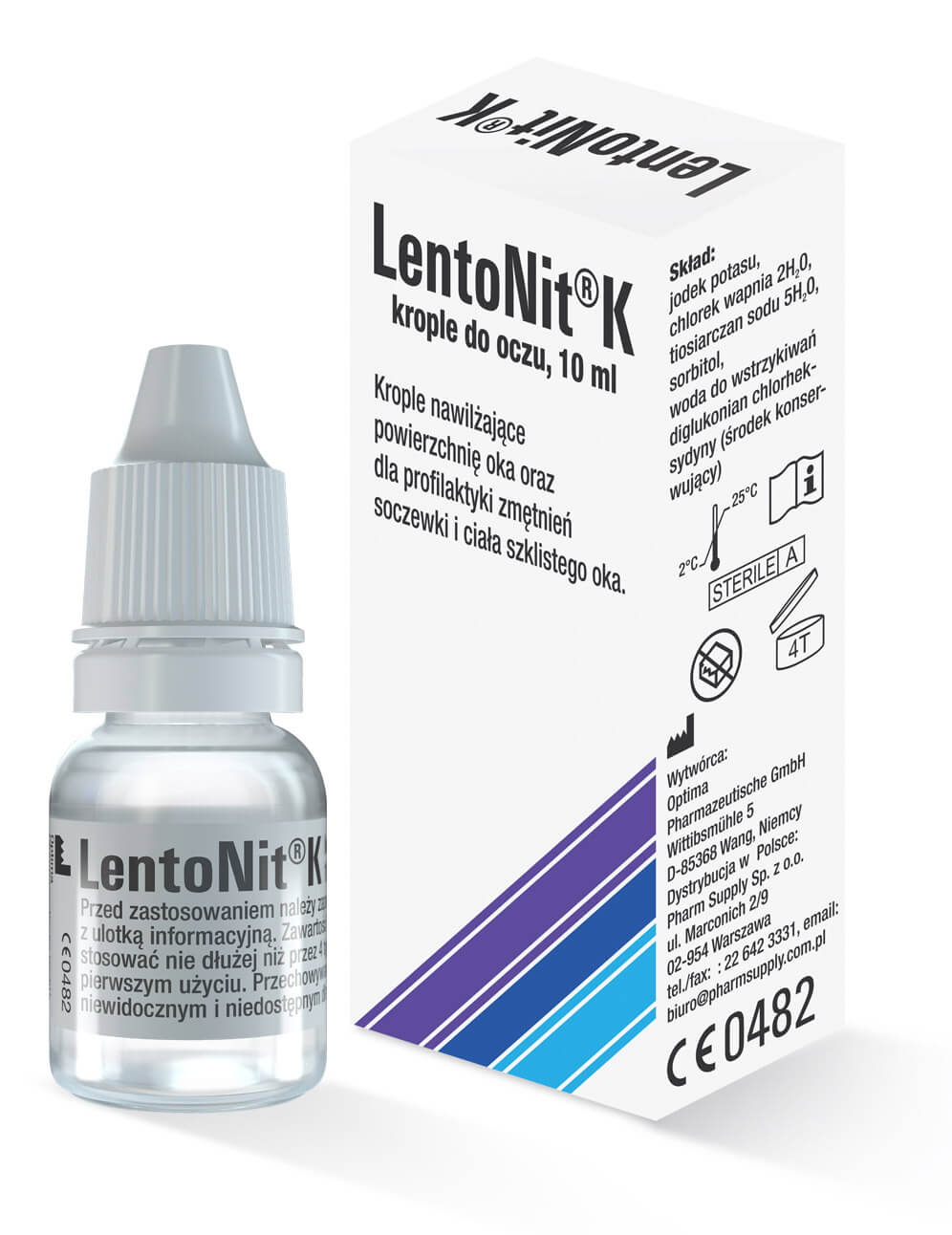 Lento Nit K, krople nawilżające do oczu, 10 ml