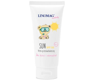 Linomag SUN SPF 50, krem przeciwsłoneczny dla dzieci i niemowląt SPF 50, 50 ml