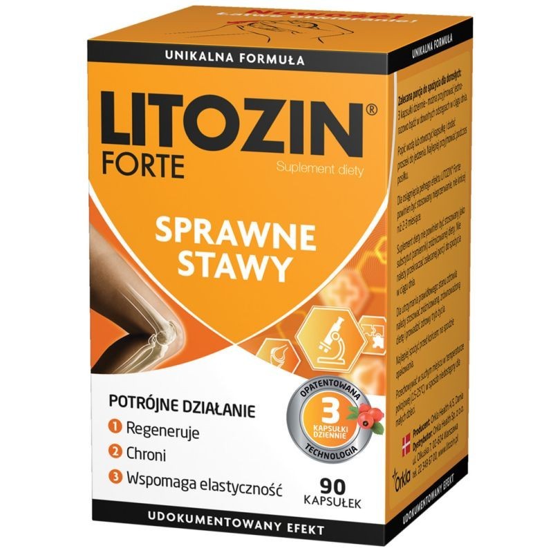 Litozin Forte kapsułki ze składnikami wspierającymi prawidłowe funkcjonowanie stawów, 90 szt.