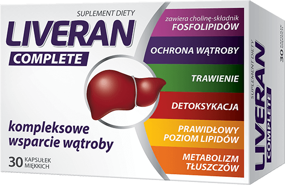 Liveran completen , kapsułki ze składnikami wspierającymi wątrobę, 30 szt.