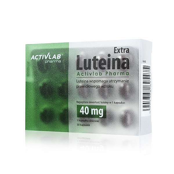 Luteina Extra, kapsułki ze składnikami wspierającymi prawidłowy wzrok, 30 szt.