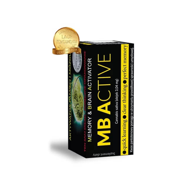 MB Active, tabletki ze składnikami wspierającymi sprawność umysłową, 20 szt.