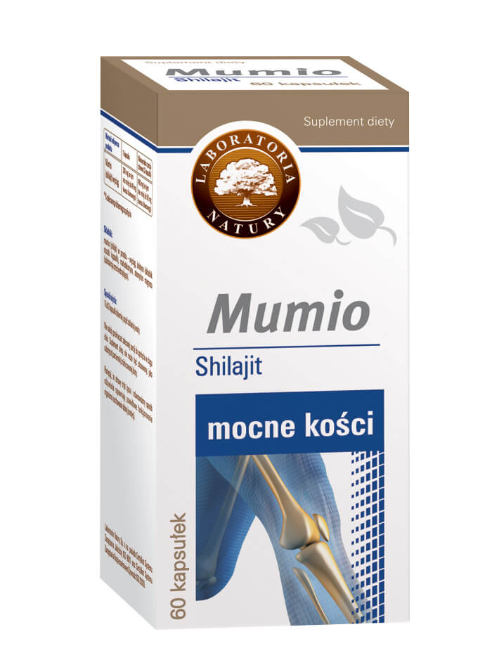 Mumio-Shilajit, kapsułki ze składnikami wzmacniającymi kości, 60 szt.