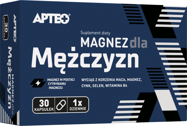 Magnez dla mężczyzn APTEO kapsułki, 30 szt.