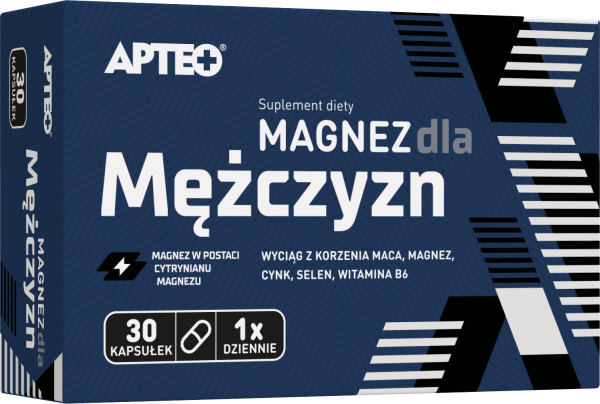 Magnez dla mężczyzn APTEO, kapsułki, 30 szt.