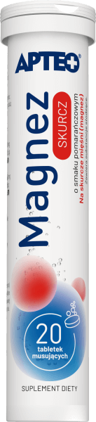 Magnez Skurcz APTEO tabletki musujące o smaku pomarańczowym, 20 szt.