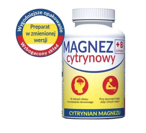 Magnez B6, cytrynian magnezu, 100 szt.