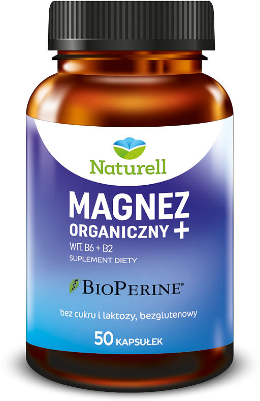 Naturell Magnez Organiczny+, 50 kapsułek