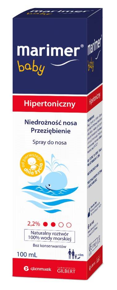 Marimer Baby spray hipertoniczny , do nosa dla dzieci, 100 ml
