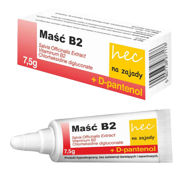 Maść B2, na zajady, 7,5 g