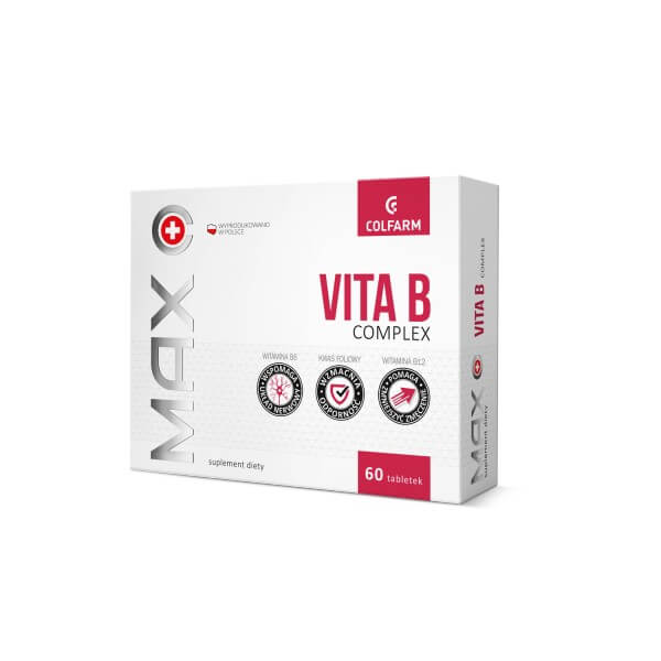 Max Vita B Complex, tabletki z witaminami z grupy B, 60 szt.