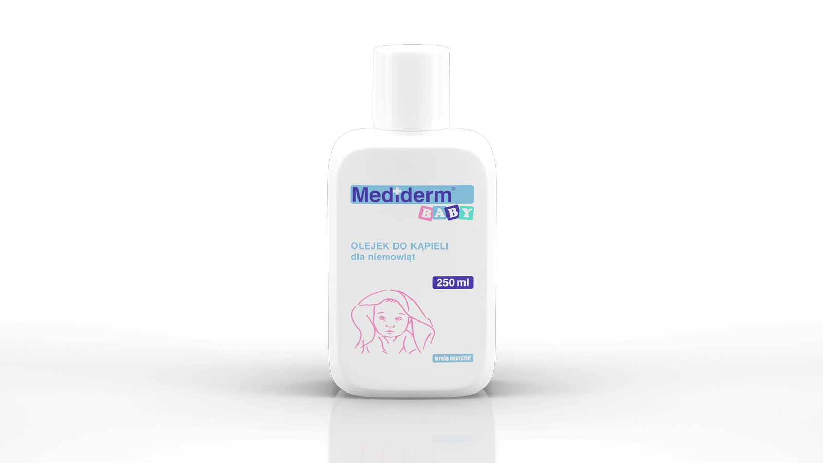 Mediderm Baby, olejek do kąpieli dla niemowląt, 250 ml