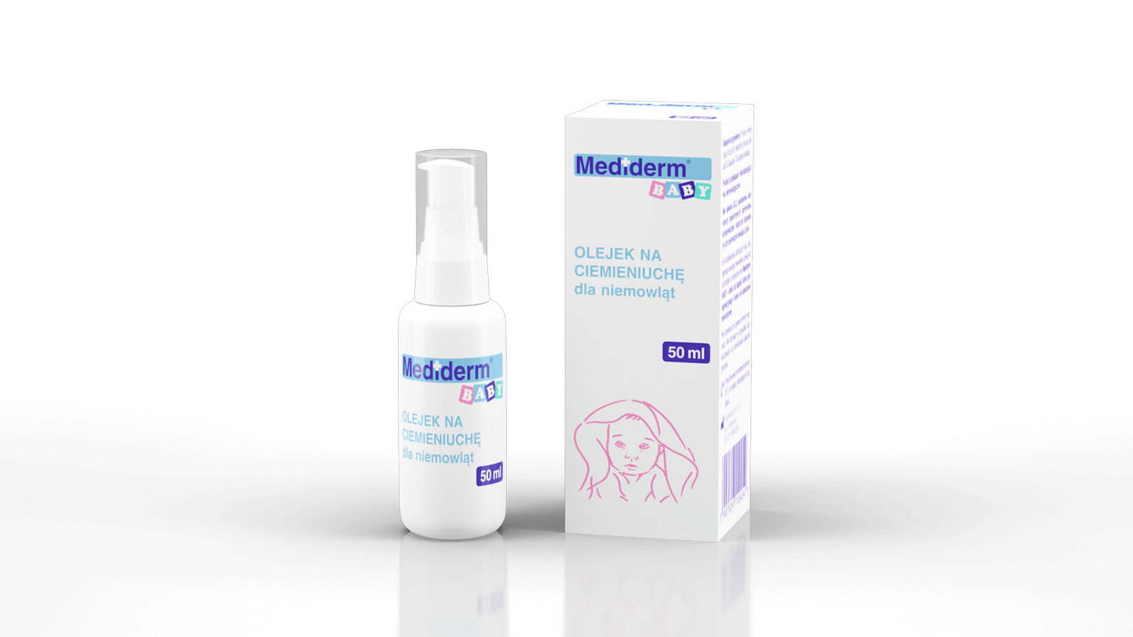 Mediderm Baby, olejek na ciemieniuchę dla niemowląt, 50 ml