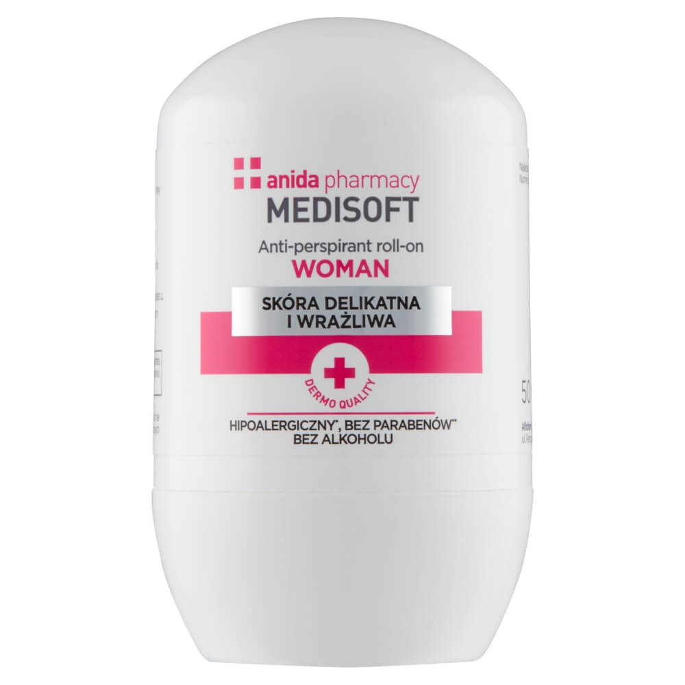 Anida MEDISOFT, antyperspirant hipoalergiczny bez parabenów i alkoholu, 50 ml