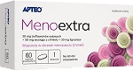 Menoextra APTEO tabletki ze składnikami wspierającymi spokojny przebieg menopauzy, 60 szt.