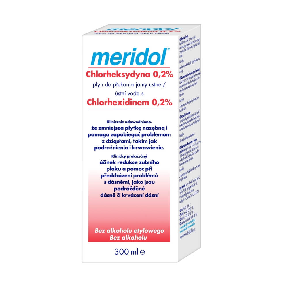 MERIDOL Chlorheksydyna 0,2% , płyn do płukania jamy ustnej, 300 ml