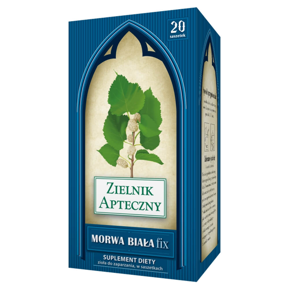 Morwa biała Fix, zioła do zaparzania w saszetkach, 20 szt.