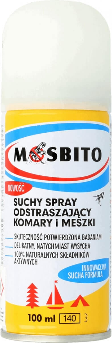 MOSBITO , spray suchy odstraszający komary i meszki, 100 ml