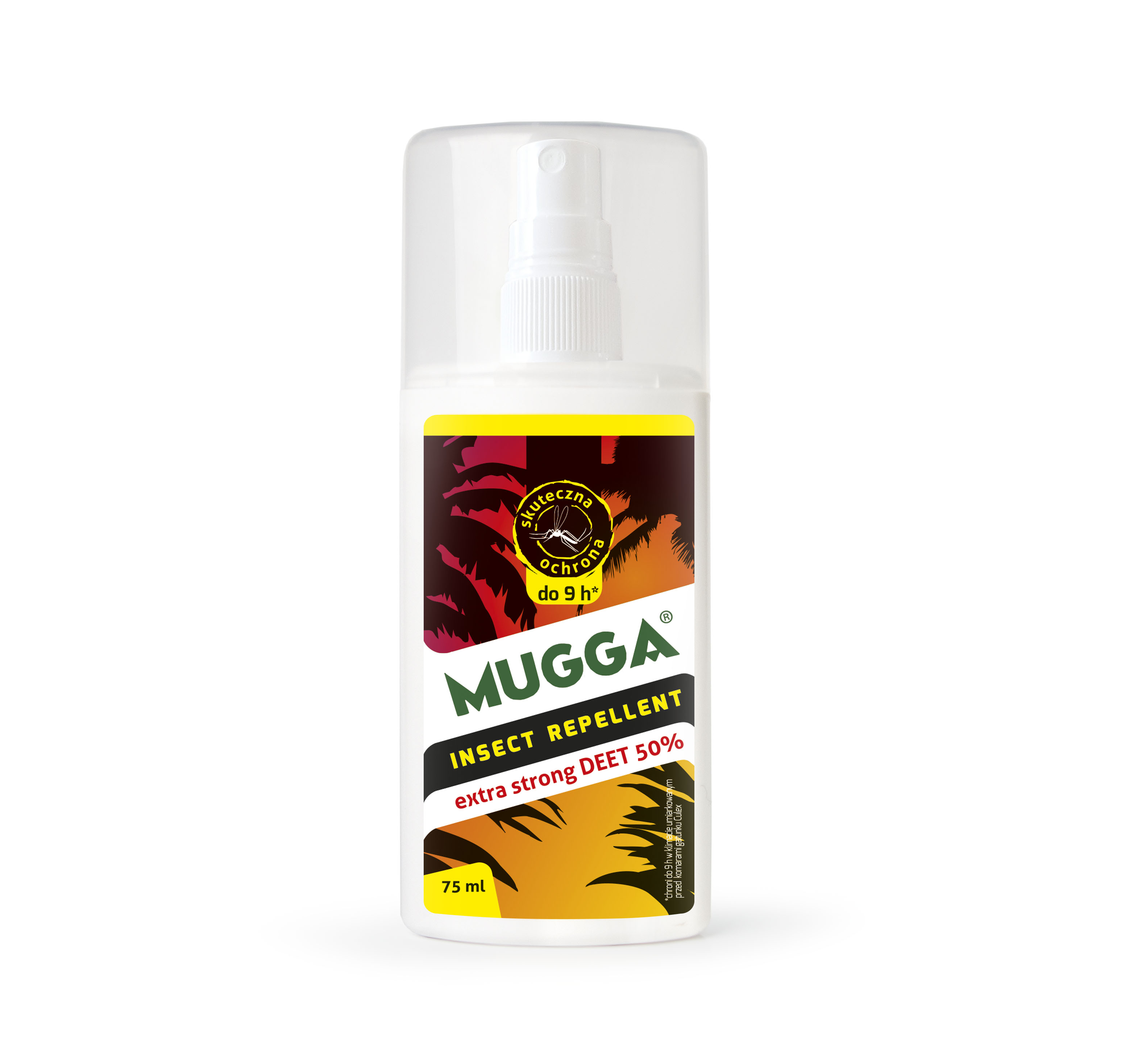 Mugga Deet Extra Strong 50%, spray na komary i kleszcze, 75 ml