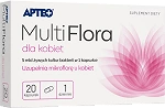 Multi Flora APTEO kapsułki ze składnikami uzupełniającymi mikrofolorę u kobiet, 20 szt.