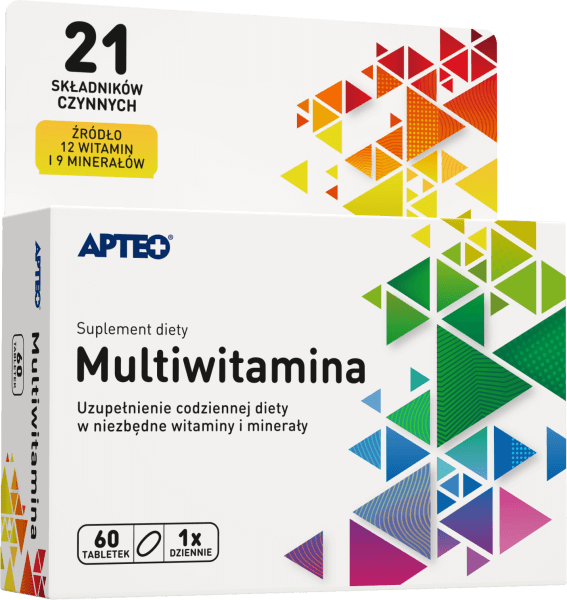 Multiwitamina APTEO, tabletki z witaminami i minerałami, 60 szt.