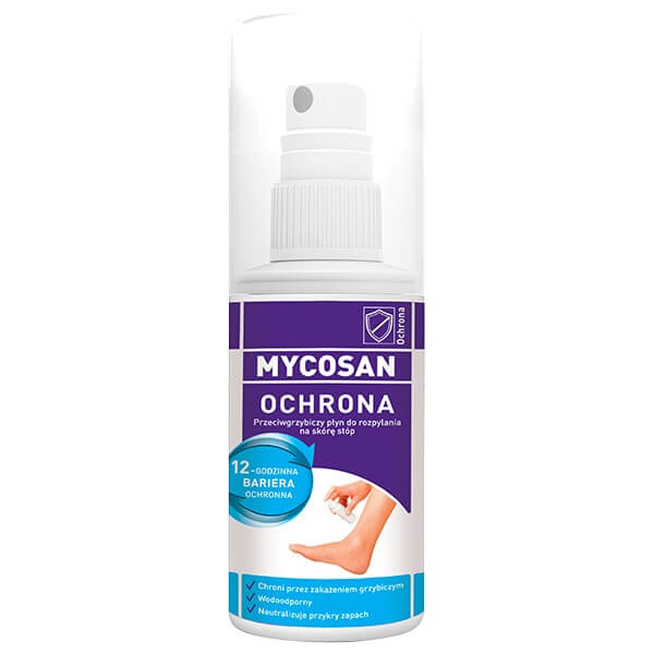 MYCOSAN Ochrona, płyn przeciwgrzybiczy do stóp, 80 ml