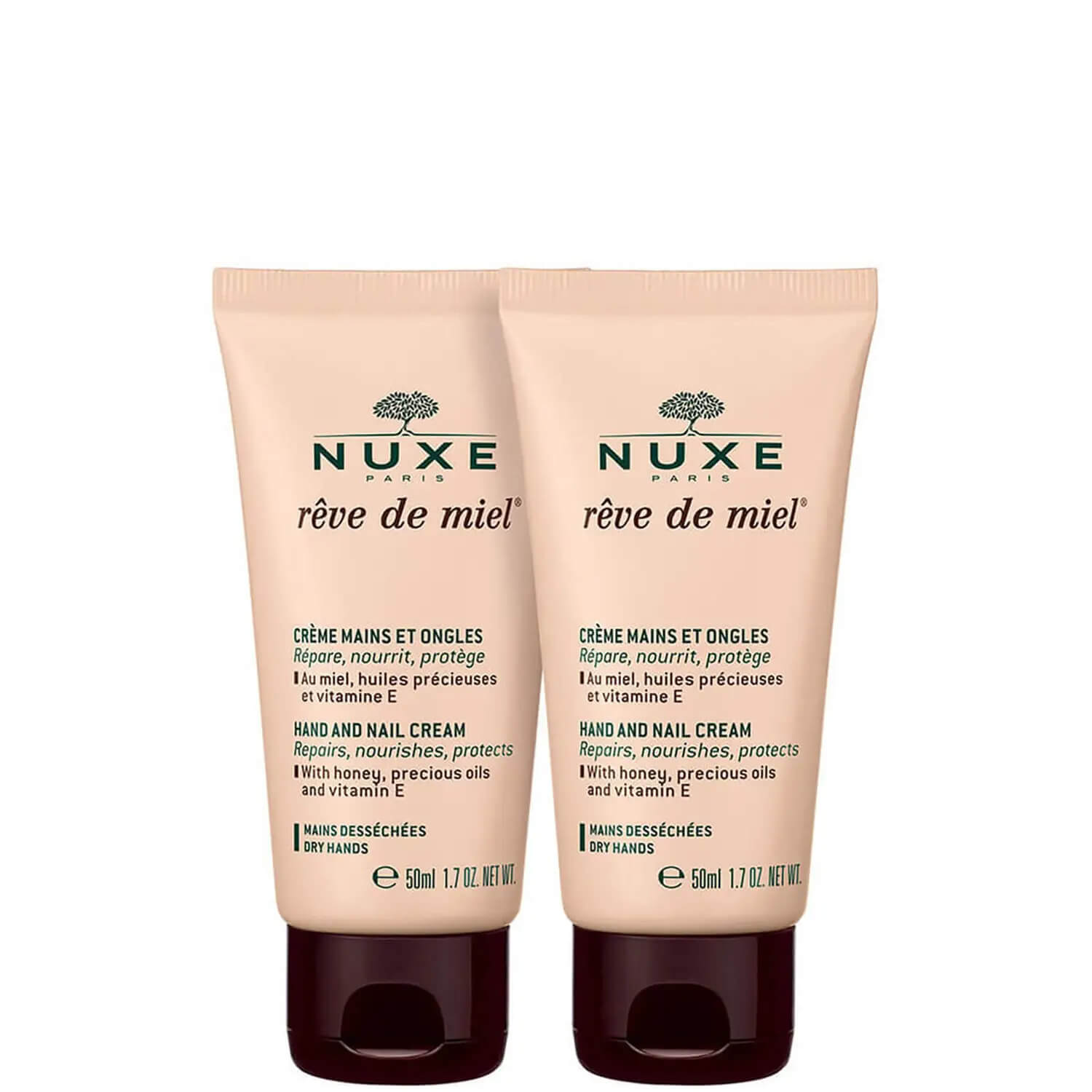 Nuxe Reve De Miel krem do rąk, 2 x 50 ml
